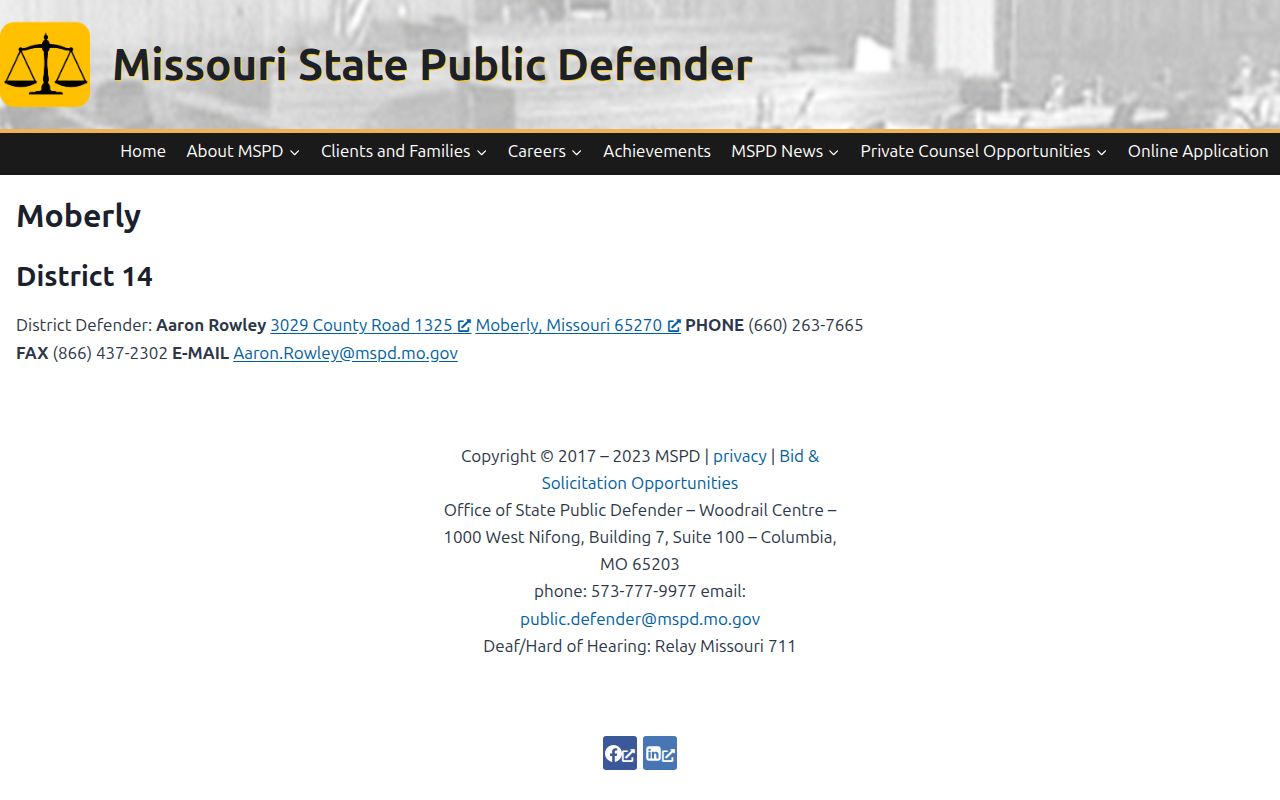 Fayette criminal case representation through District 14 public defender